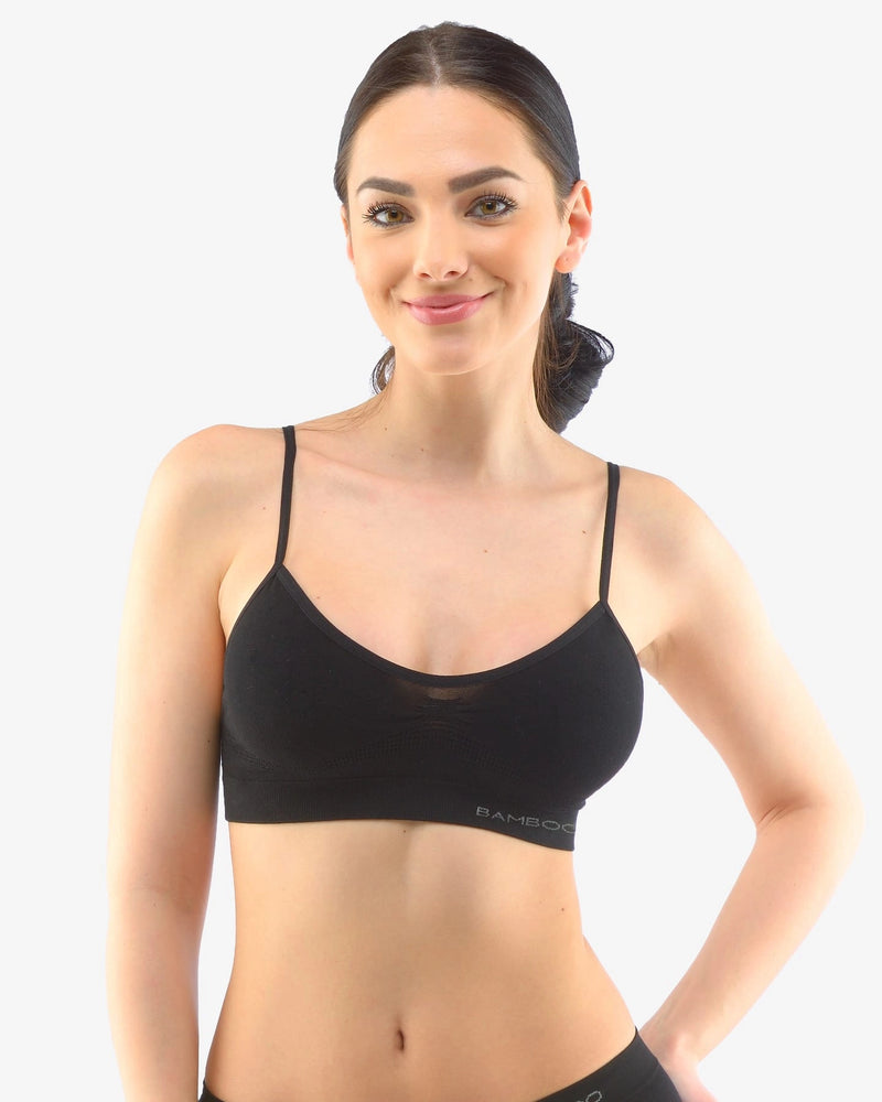Soutien-gorge à fines bretelles en bambou