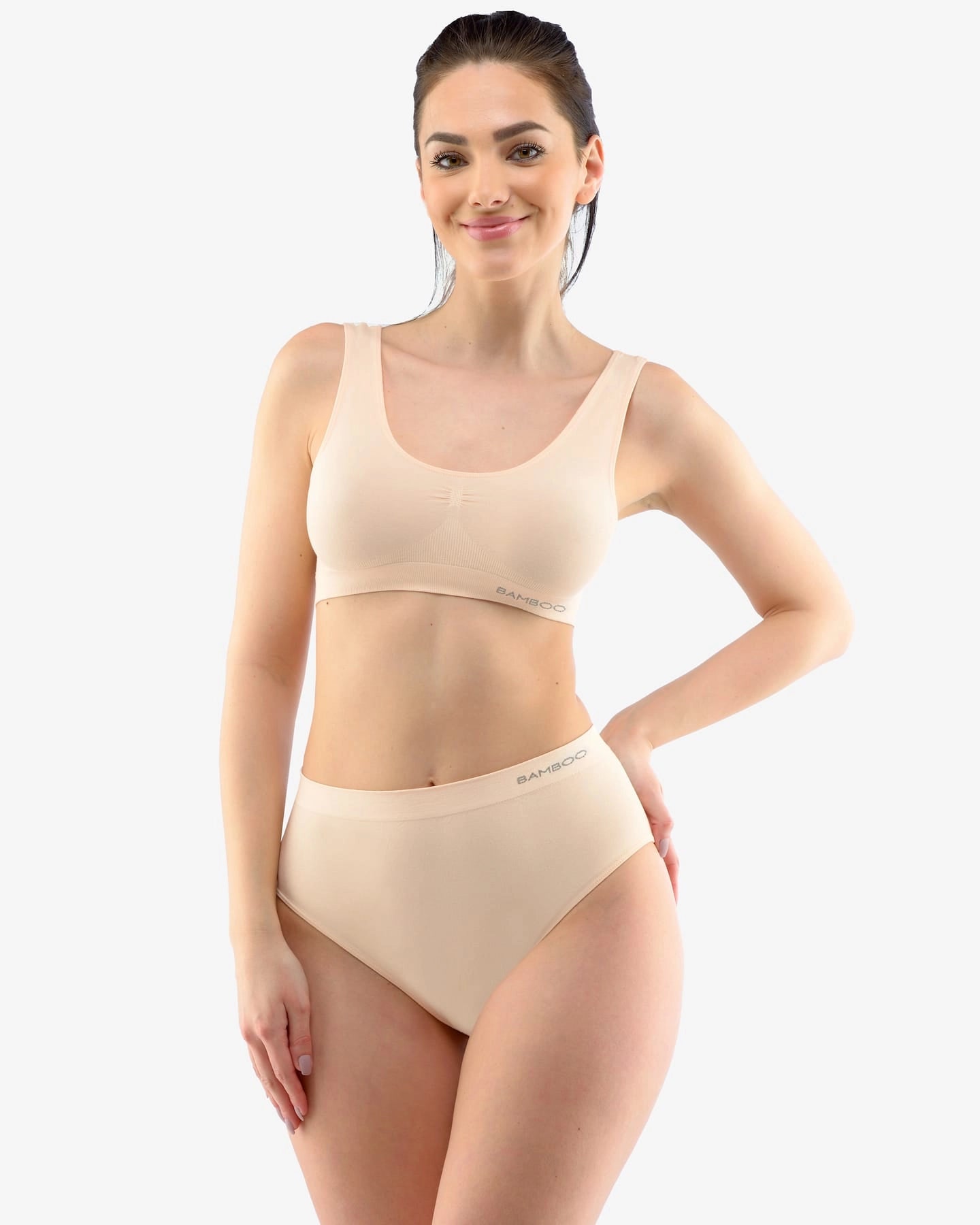 Reggiseno in bambù con spalline larghe