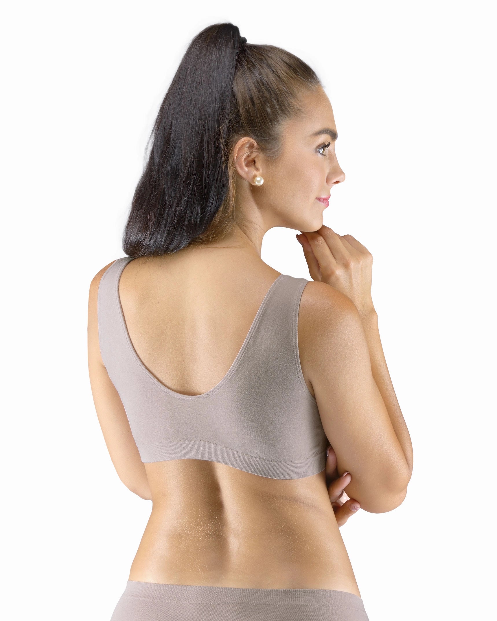 Reggiseno in bambù con spalline larghe