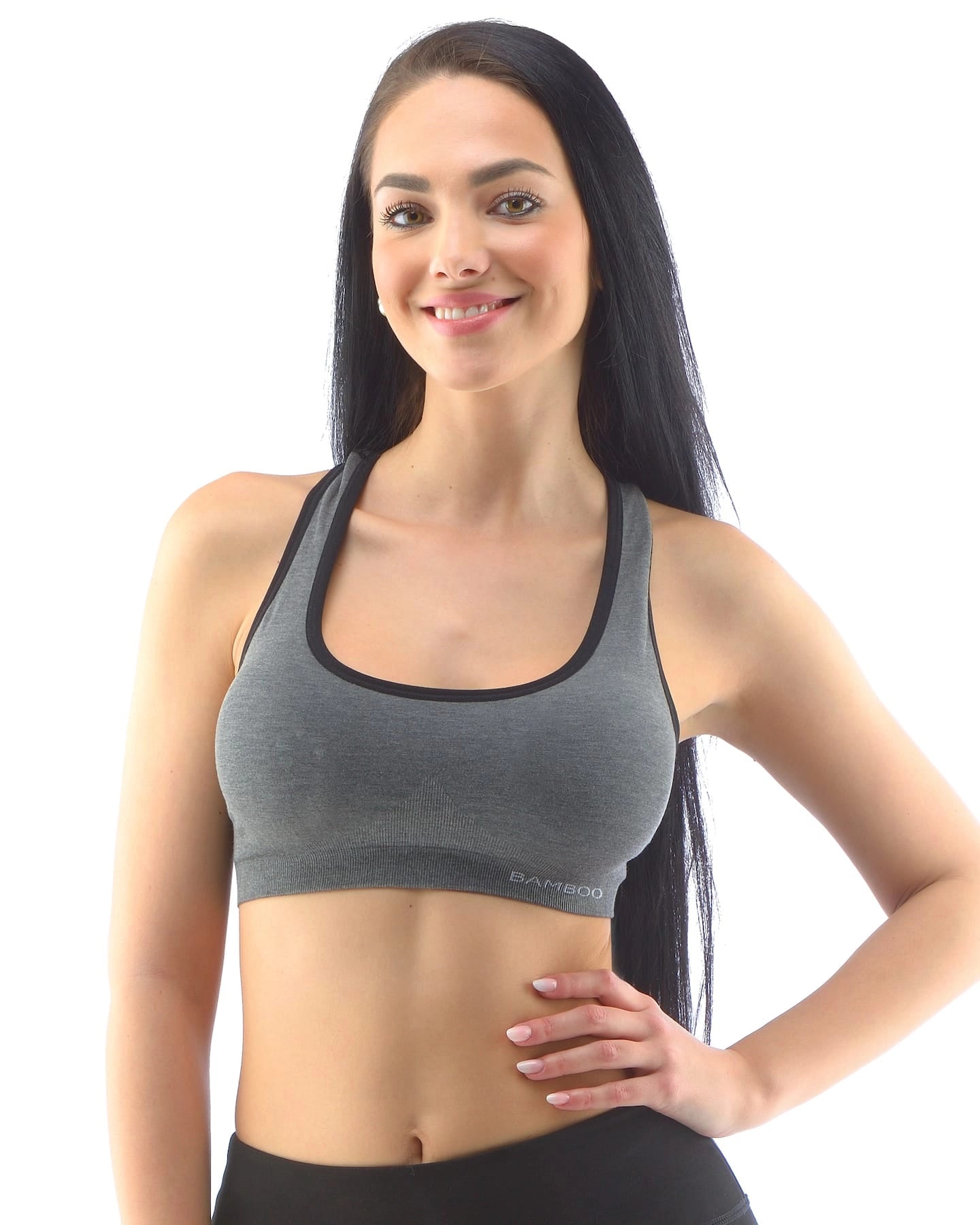 Soutien-gorge de sport rembourré en bambou