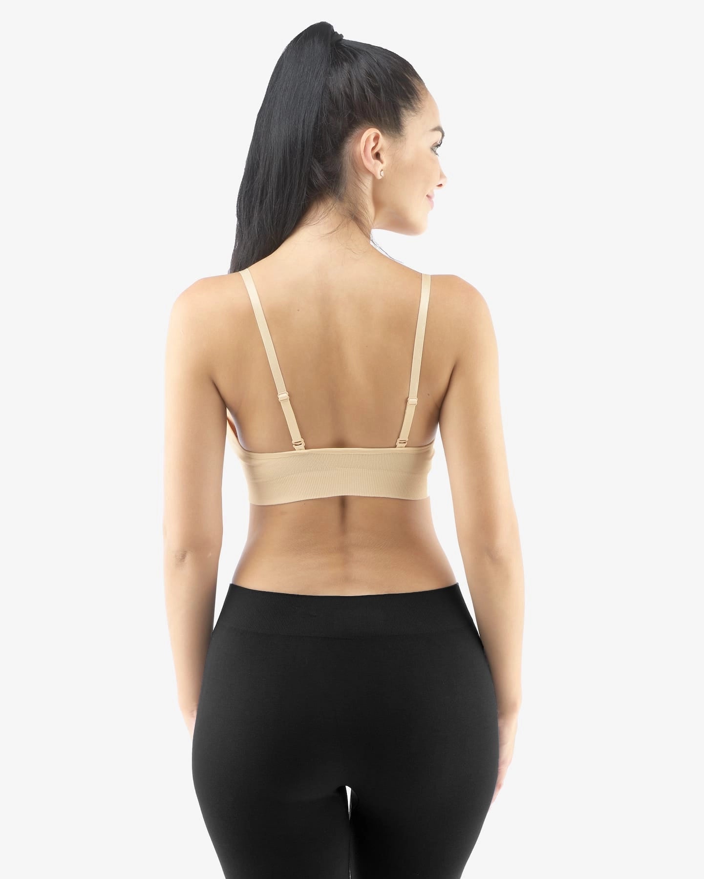 Soutien-gorge rembourré avec bretelles réglables en bambou