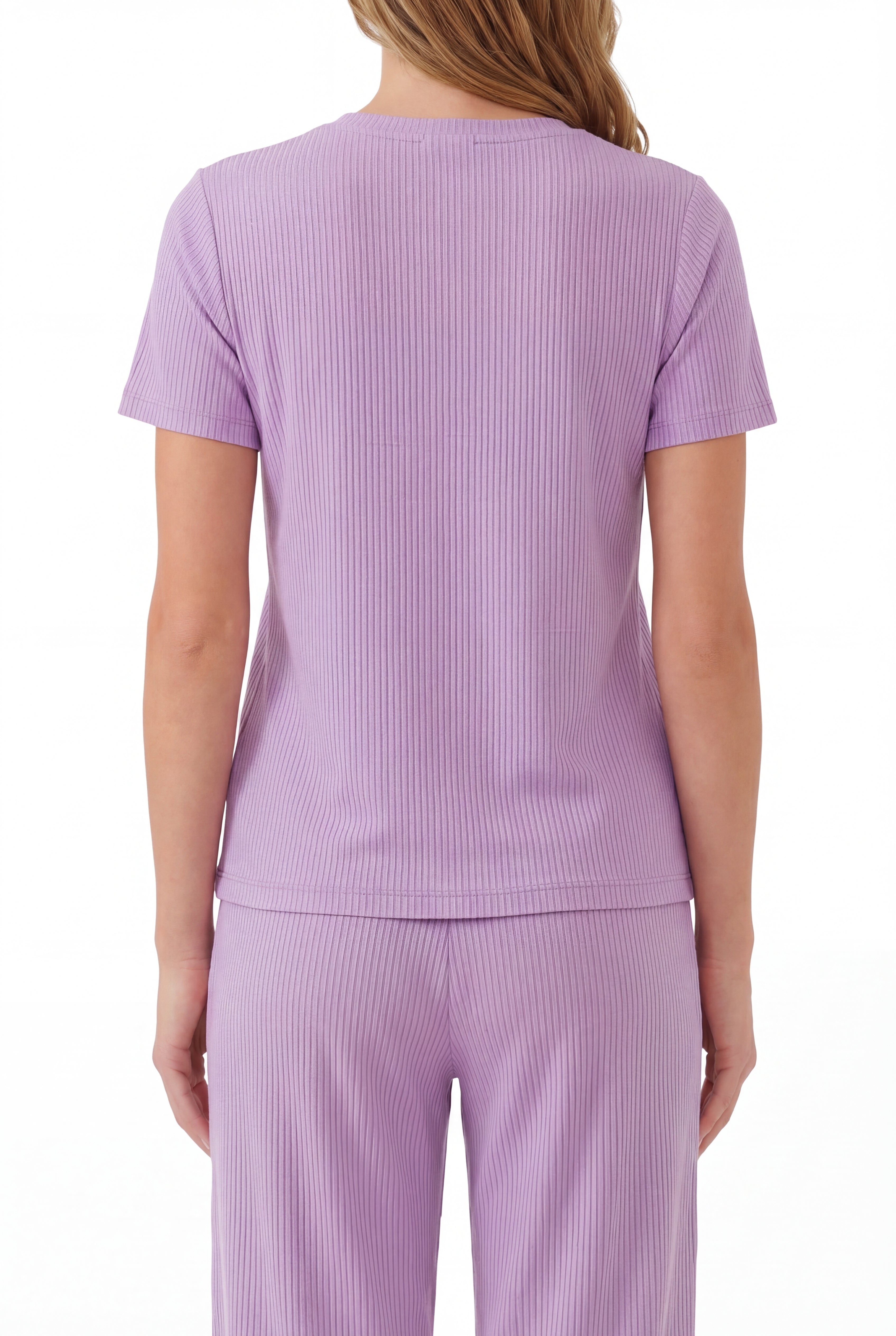 Pijama de bambú de manga corta con pantalón capri