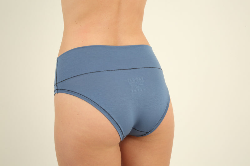 Braga de cintura ancha TENCEL™ - Azul