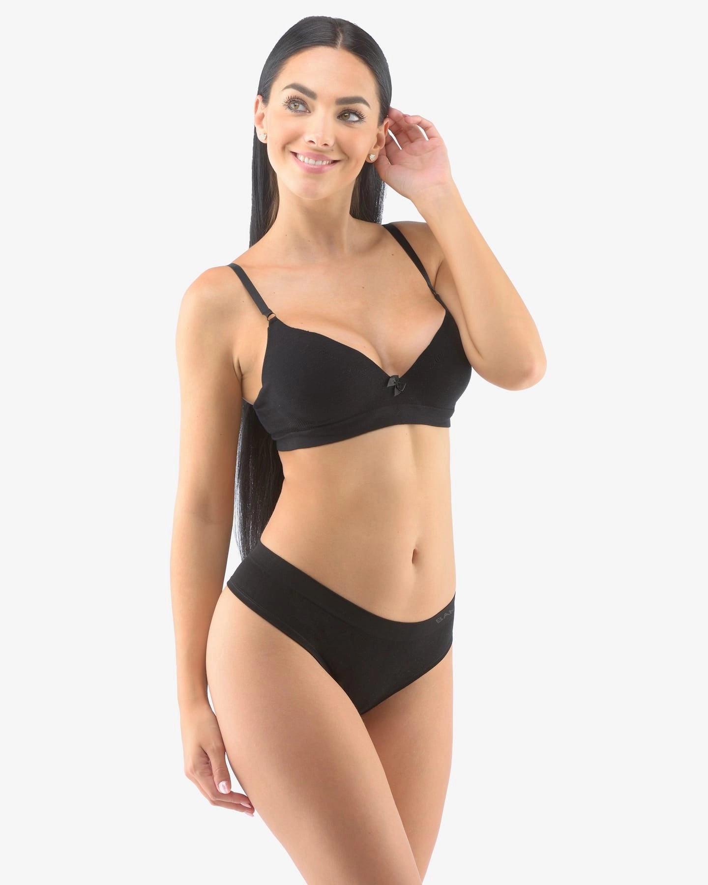 Wide Waist Bamboo Thong