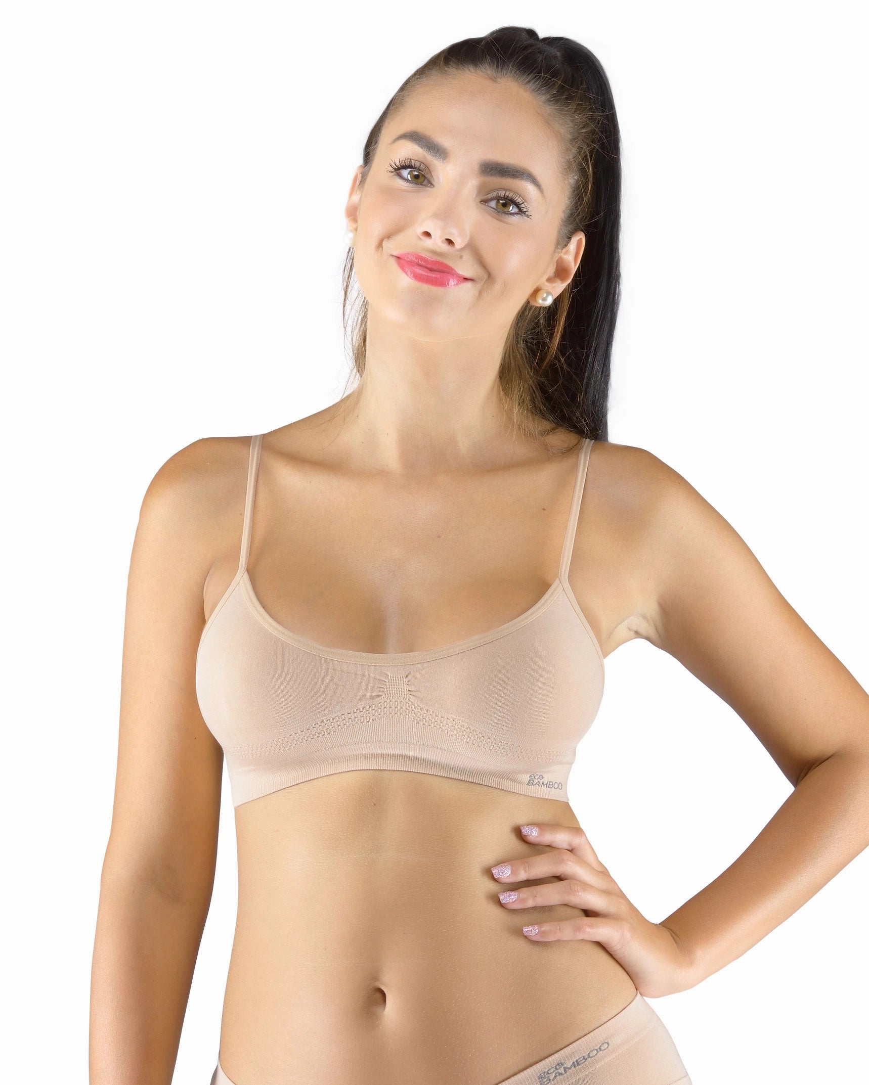 Reggiseno in bambù con spalline sottili