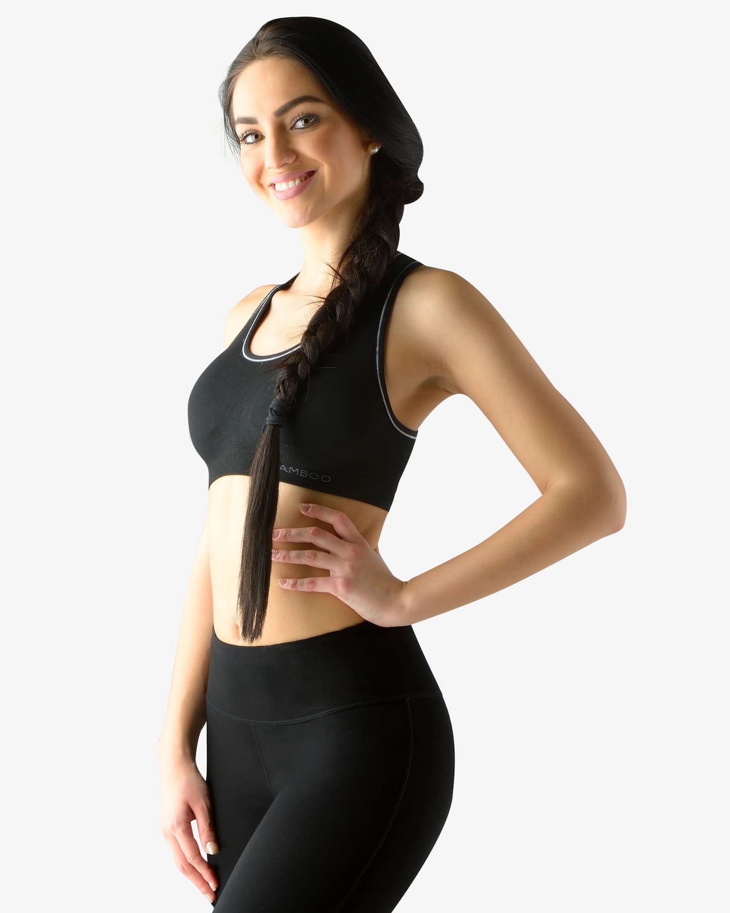 Soutien-gorge de sport rembourré en bambou