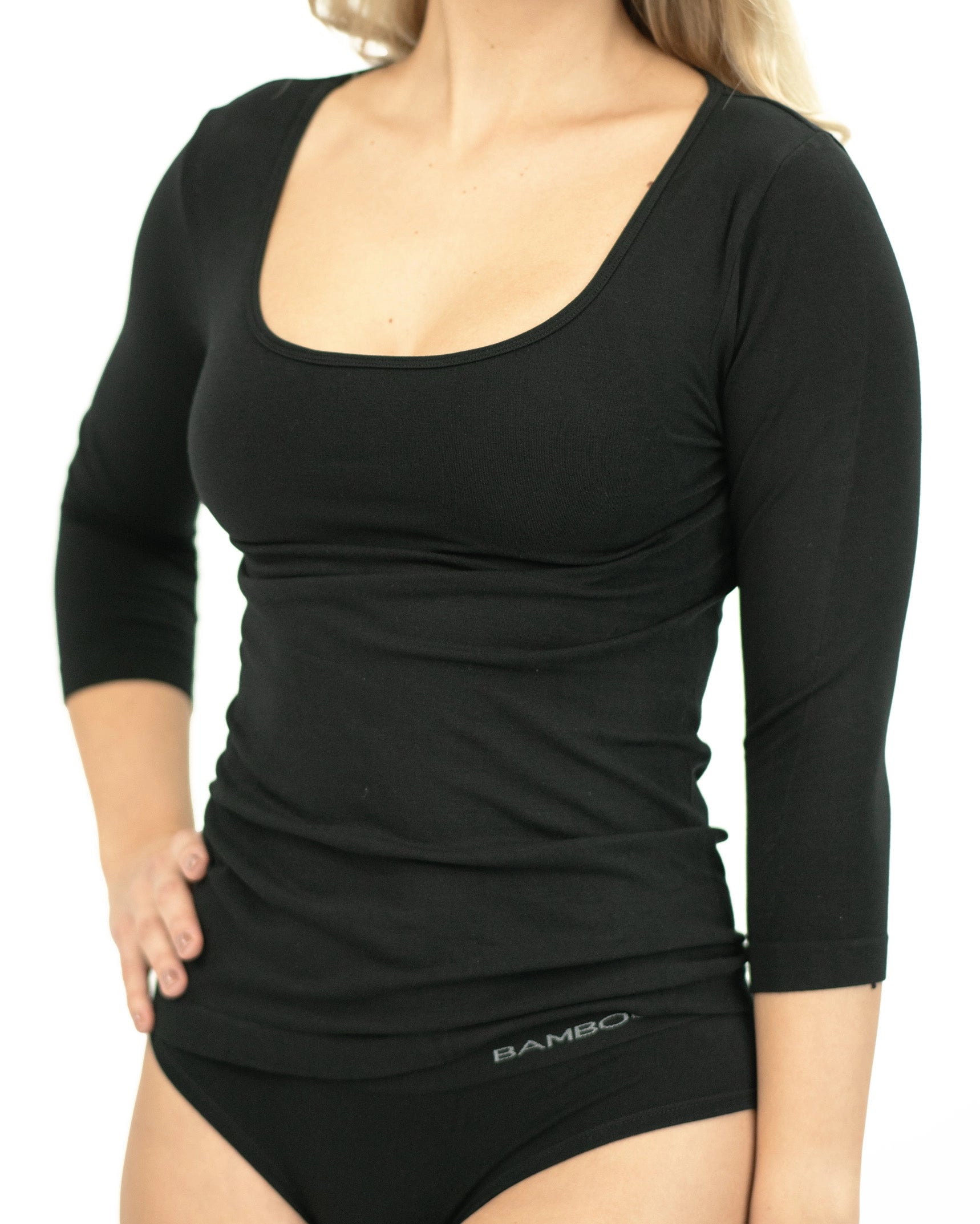 Bamboo Shirt with 3/4 sleeves