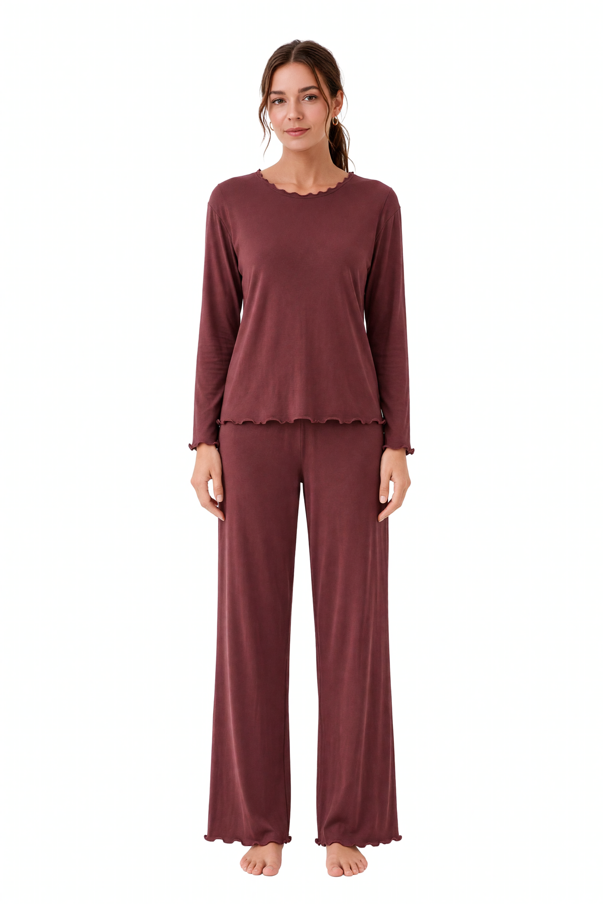 Pigiama lungo in bambù dal tessuto più spesso