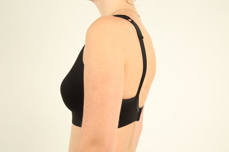 TENCEL™ Sujetador con tirantes ajustables - negro