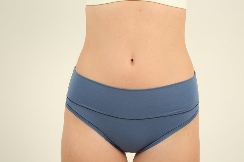 Braga de cintura ancha TENCEL™ - Azul